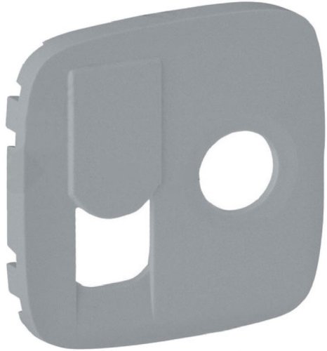 Лицевая панель Legrand Valena Allure для 2-м. розетки TV+RJ45 алюминий фото Лицевая панель Legrand Valena Allure для 2-м. розетки TV+RJ45 алюминий картинка